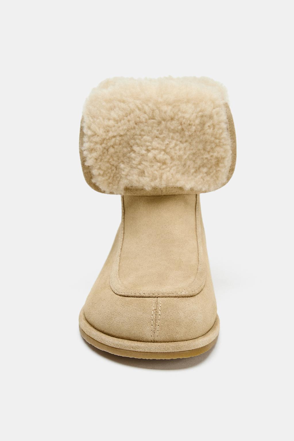 ЗАМШЕВЫЕ БОТИНКИ НА ПЛОСКОЙ ПОДОШВЕ