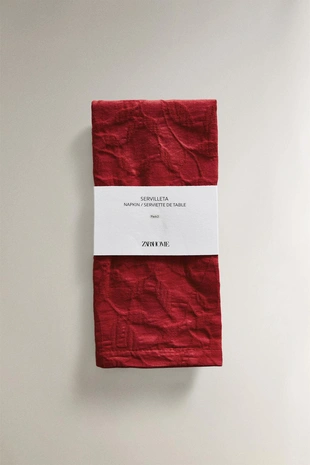 Набор салфеток из джаккарда с рождественской веточкой (набор из 2 штук)- Заказать в России