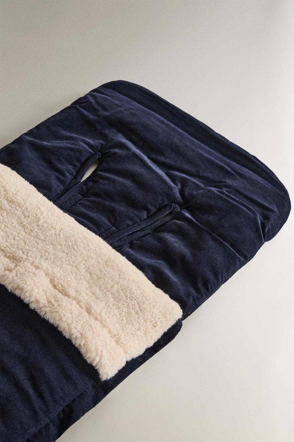 Спальный мешок для детской коляски из вельвета