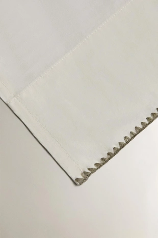 Детский хлопковый простынь с традиционным узором из столбиков без накида- Заказать в России