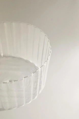 Салатник из волнового боросиликатного стекла- Заказать в России