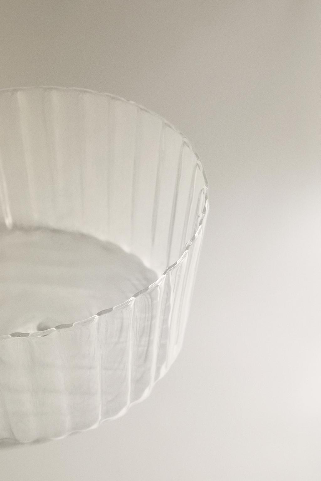 Салатник из волнового боросиликатного стекла