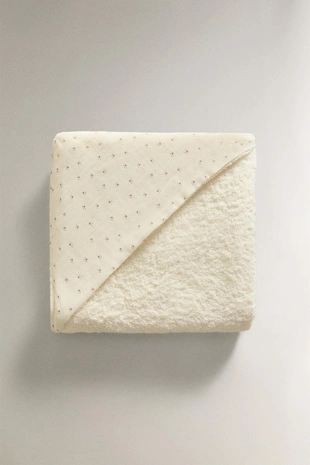 Полотенце для младенцев с капюшоном из муслина с цветочным узором- Заказать в России