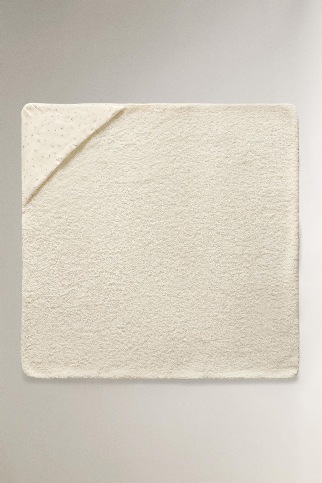 Полотенце для младенцев с капюшоном из муслина с цветочным узором