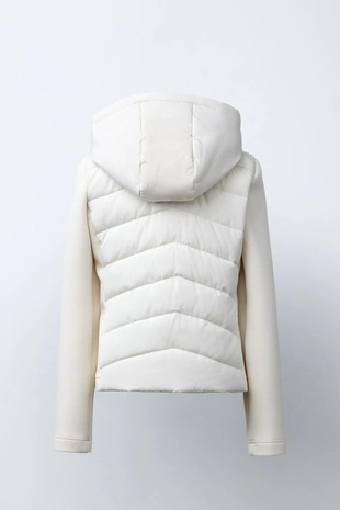 Стеганая куртка с рукавами из неопрена- Заказать в России