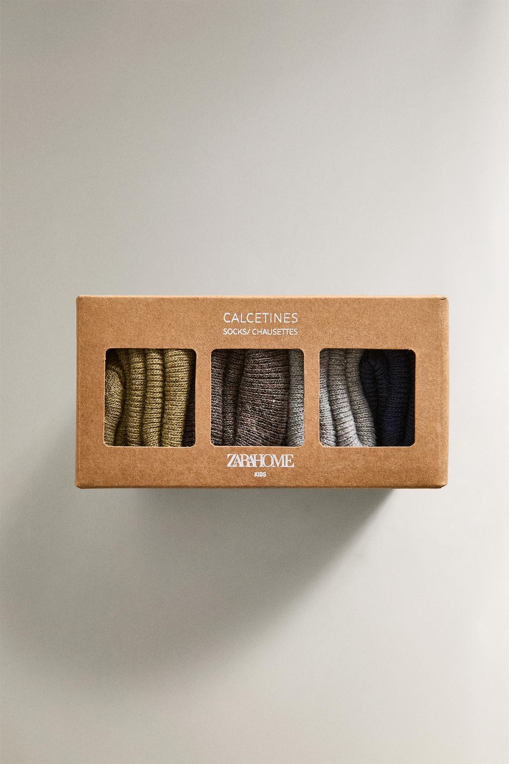 Набор из 4-х цветных носочков для младенцев