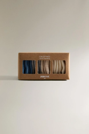 Набор из 4 пар цветных носков для младенцев- Заказать в России