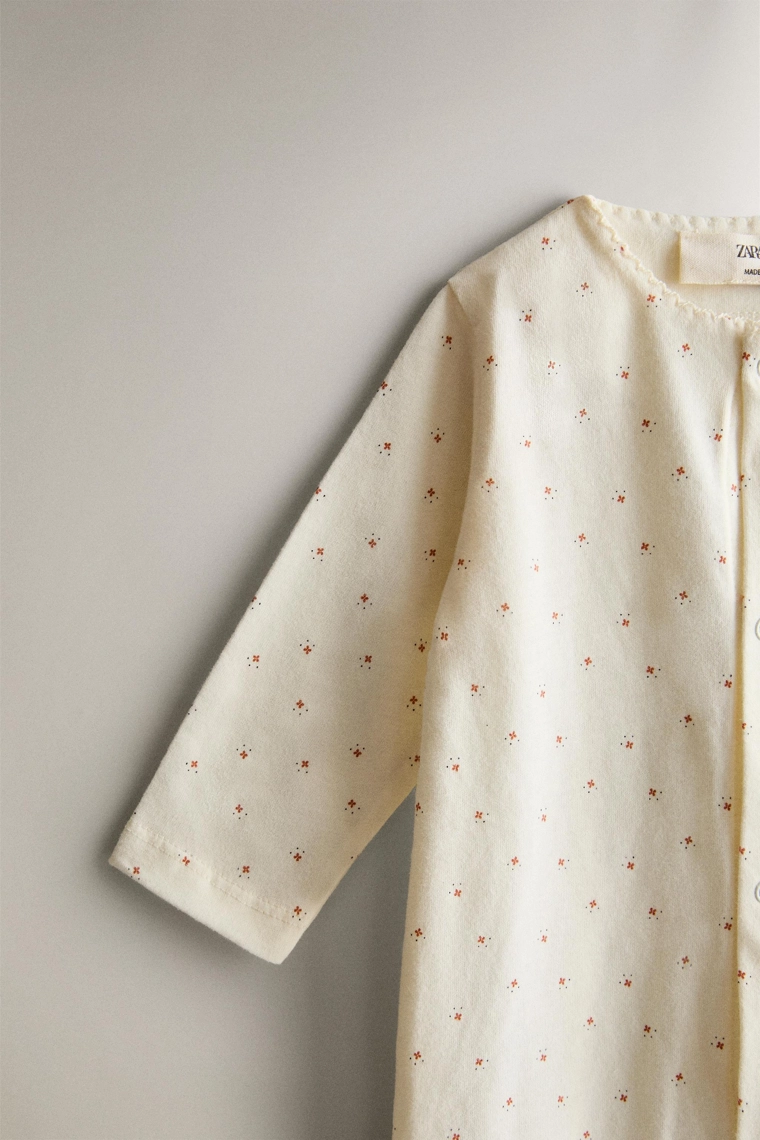 Цветочный детский комбинезон