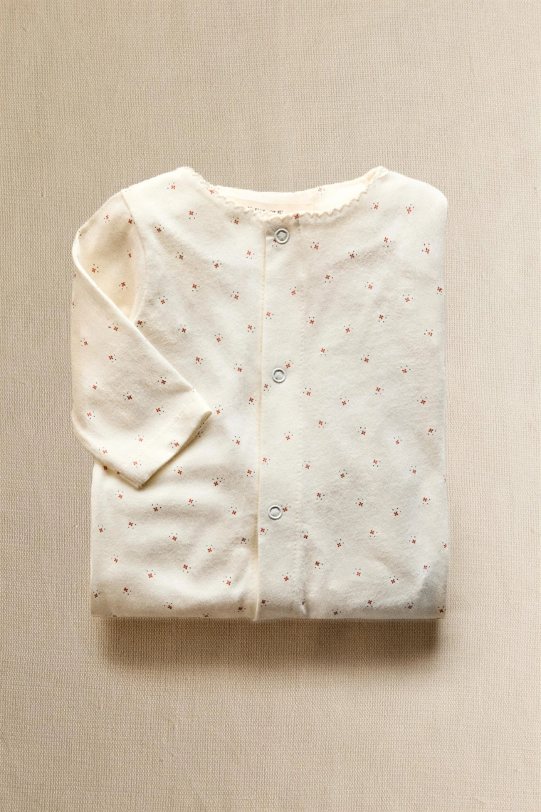 Цветочный детский комбинезон