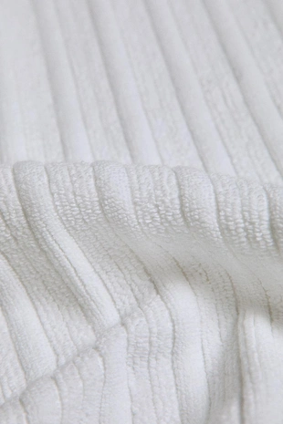 Велюровый коврик для ванны с полосатым узором