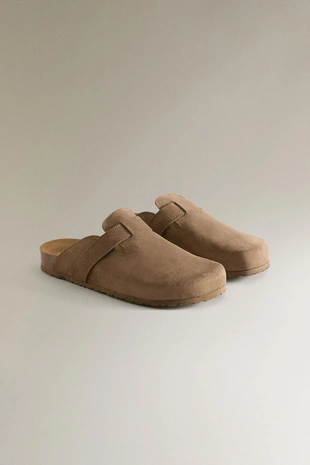 Клоги из кожи с ремешком- Заказать в России