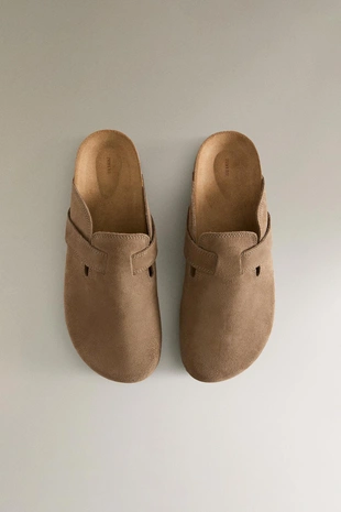 Клоги из кожи с ремешком- Заказать в России