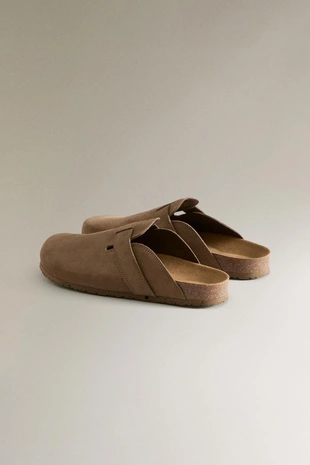 Клоги из кожи с ремешком- Заказать в России