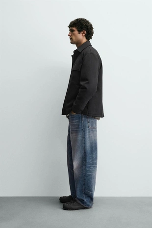 Мягкая стеганая куртка-рубашка- Заказать в России