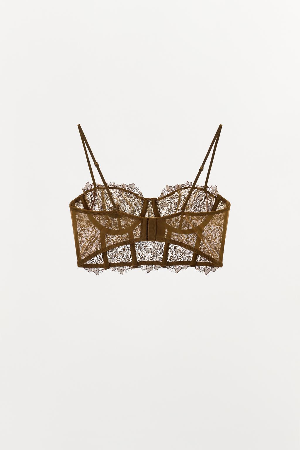 КРУЖЕВНОЙ БЮСТГАЛЬТЕР НА КОСТОЧКАХ