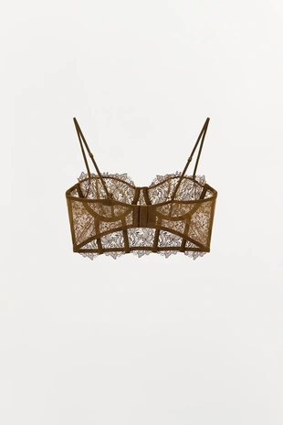 Кружевной бюстгальтер на косточках- Заказать в России