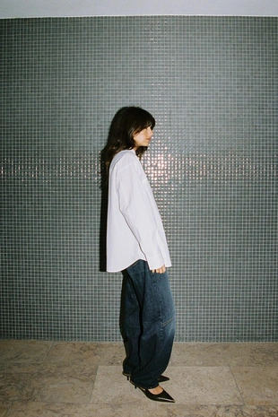 White | 2197/340/250 - Zara Рубашка из поплина с карманом