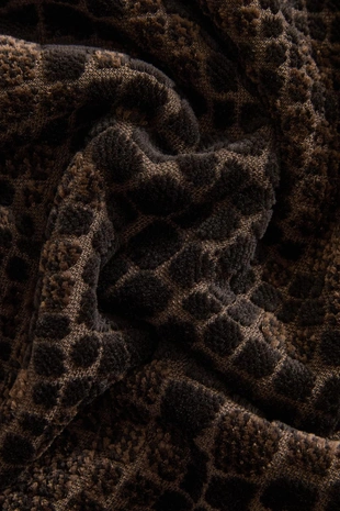 Полотенце для ванны из вельвета с животным принтом- Заказать в России