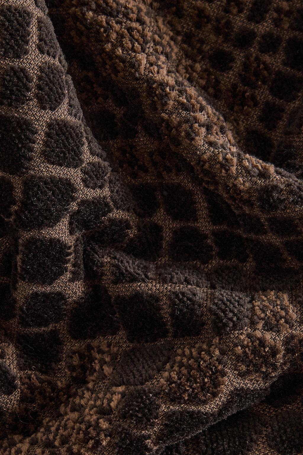 Набор полотенец из велюра с животным принтом (набор из 3 штук)