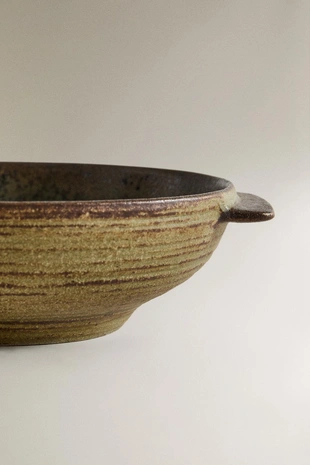 Керамическая чаша с ручками- Заказать в России