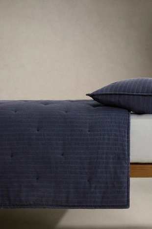 Детское стеганое одеяло с полосками- Заказать в России