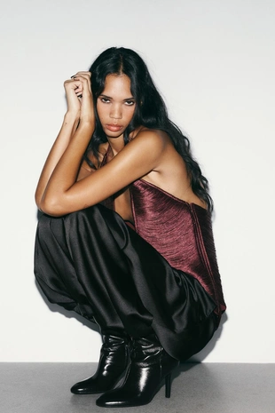 Кожаные ботильоны на высоком каблуке- Заказать в России