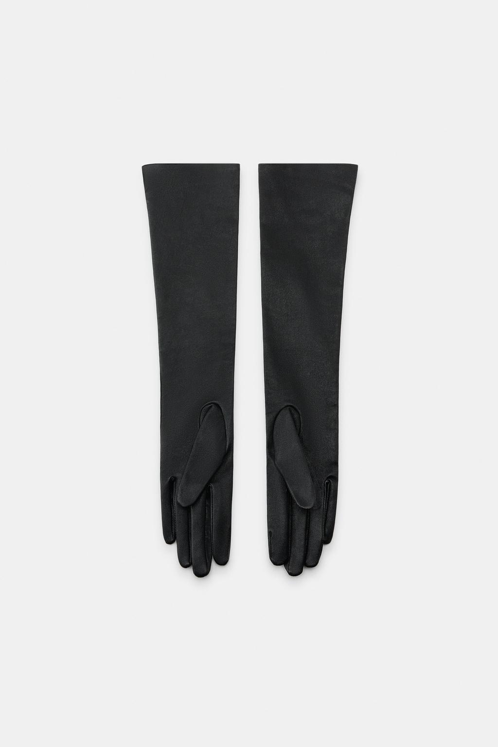 ДЛИННЫЕ ПЕРЧАТКИ ИЗ 100% КОЖИ