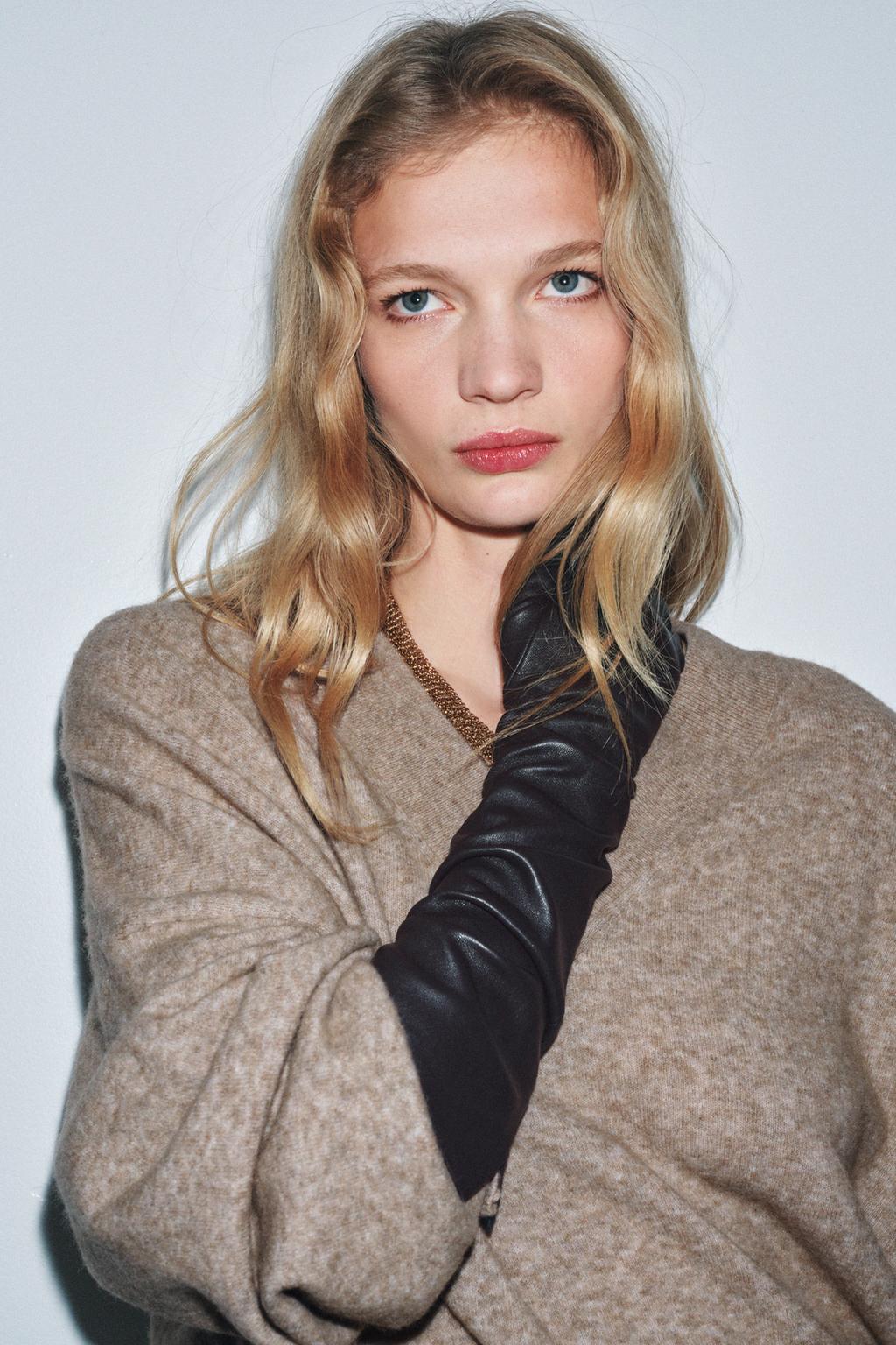 ДЛИННЫЕ ПЕРЧАТКИ ИЗ 100% КОЖИ