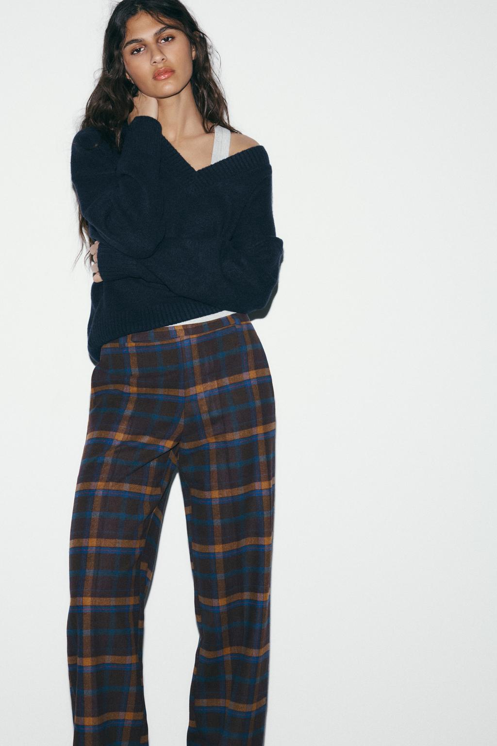 БРЮКИ ИЗ ШЕРСТИ В КЛЕТКУ