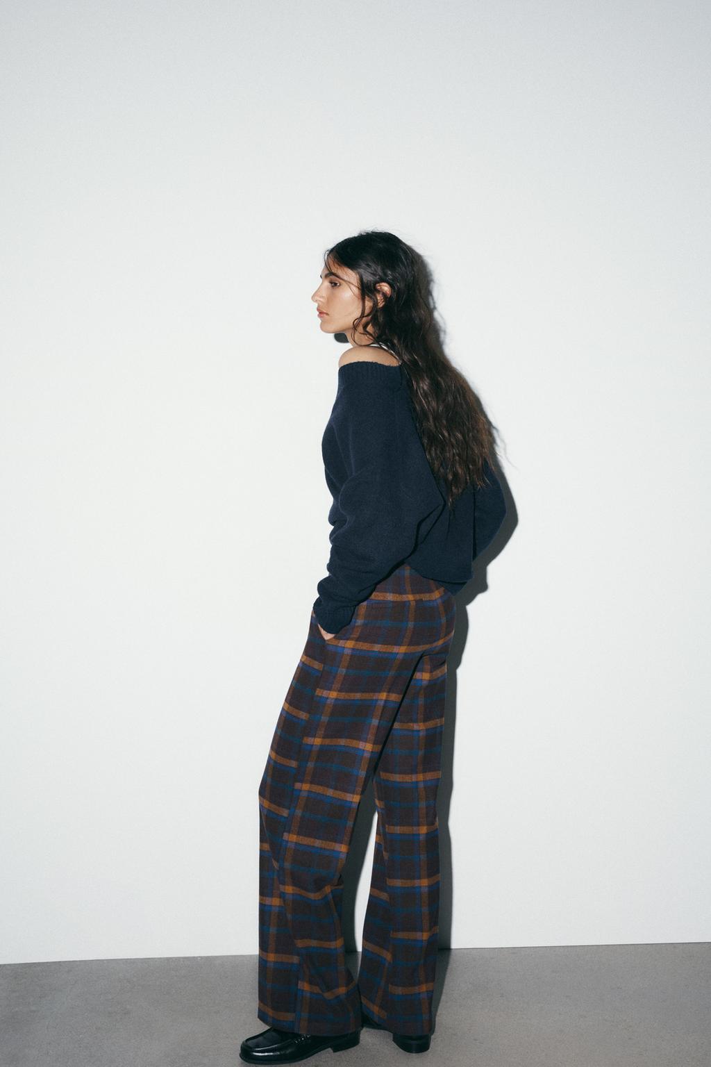 БРЮКИ ИЗ ШЕРСТИ В КЛЕТКУ