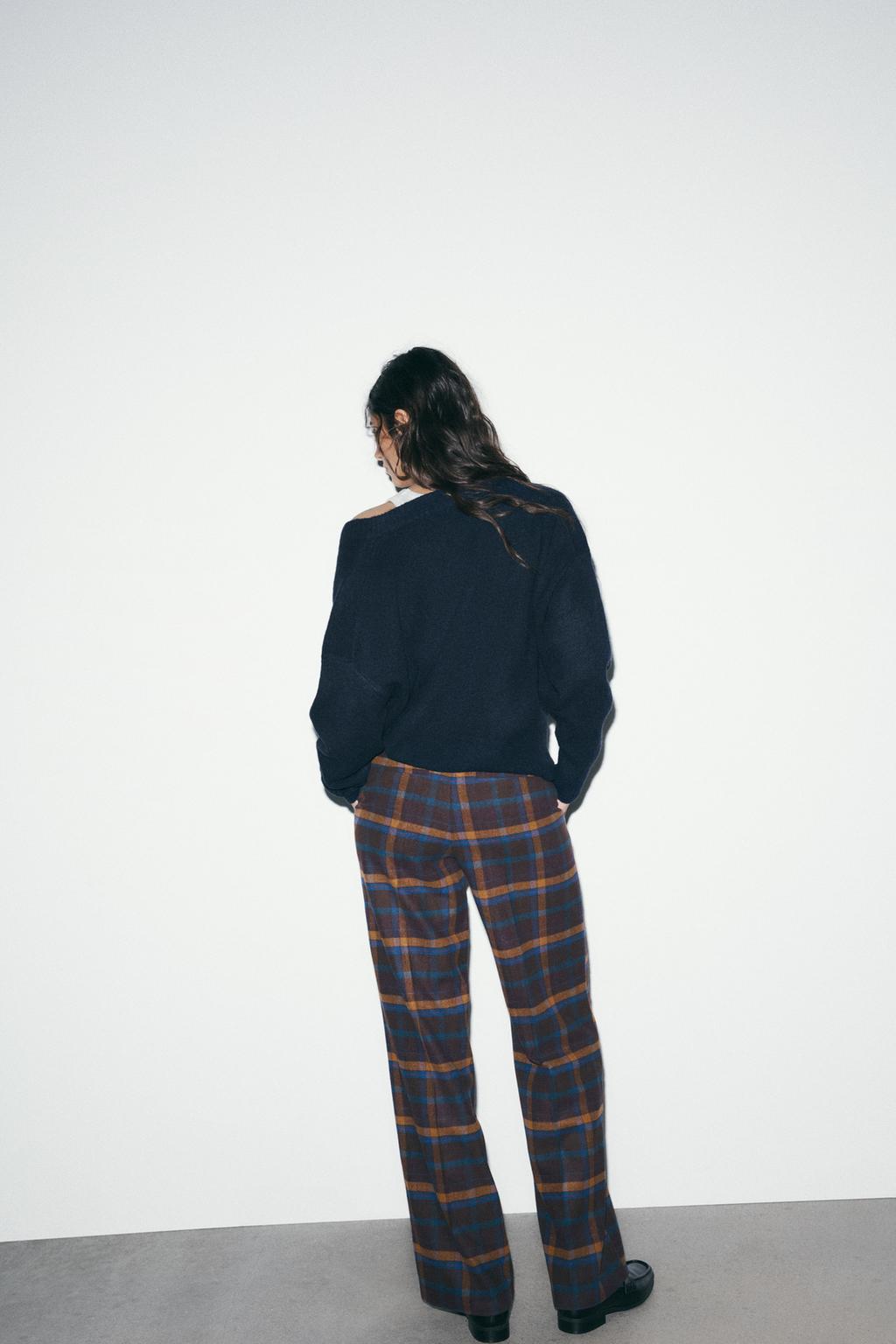 БРЮКИ ИЗ ШЕРСТИ В КЛЕТКУ