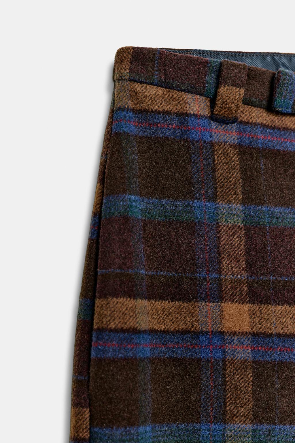 БРЮКИ ИЗ ШЕРСТИ В КЛЕТКУ