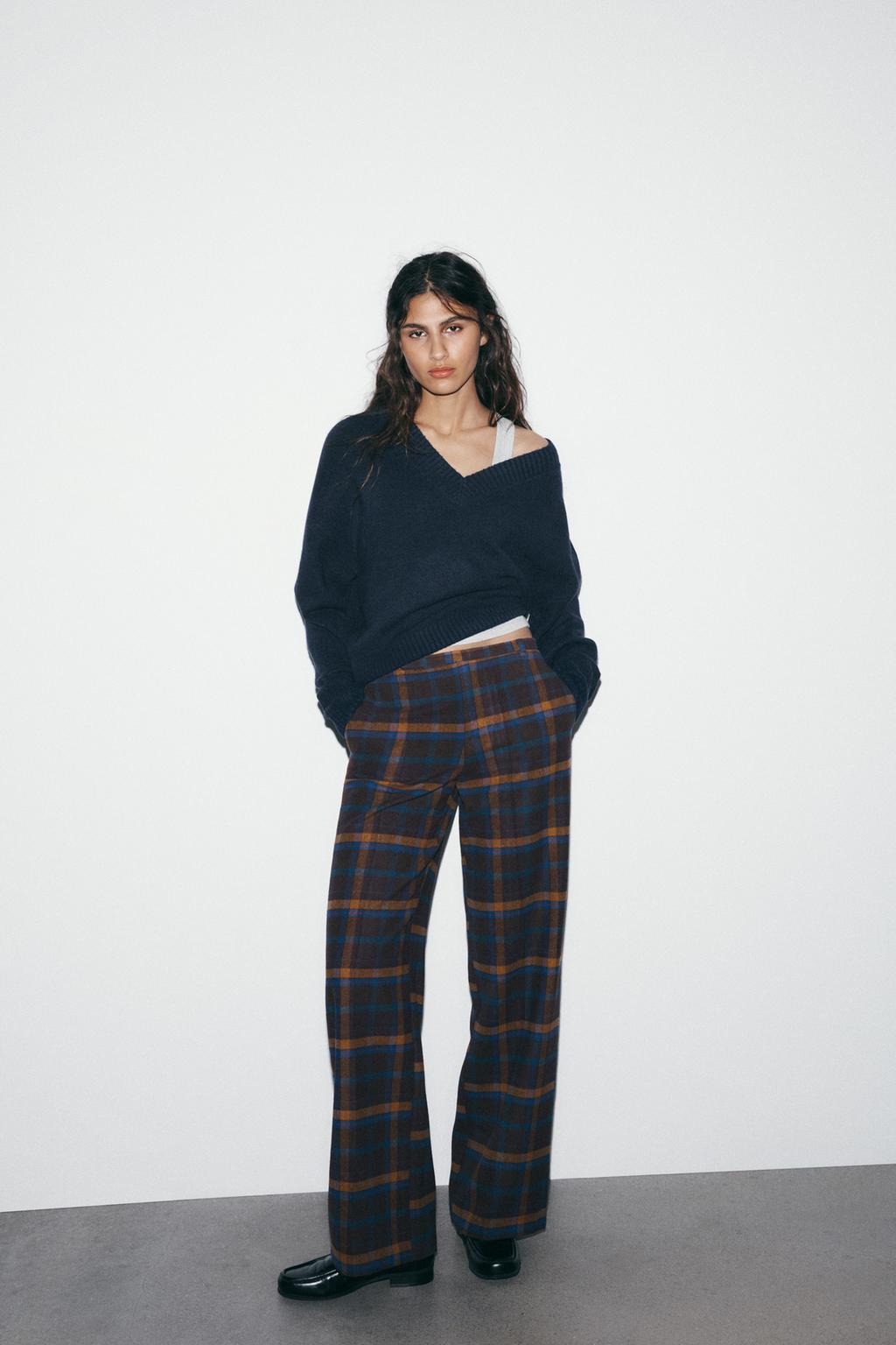 БРЮКИ ИЗ ШЕРСТИ В КЛЕТКУ