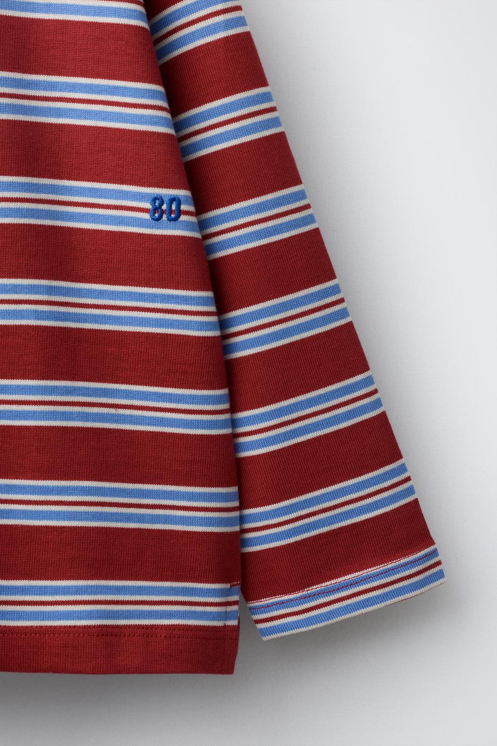 ФУТБОЛКА В ПОЛОСКУ С ВЫШИВКОЙ