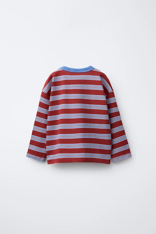 Футболка в полоску с вышивкой- Заказать в России