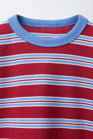 Футболка в полоску с вышивкой- Заказать в России