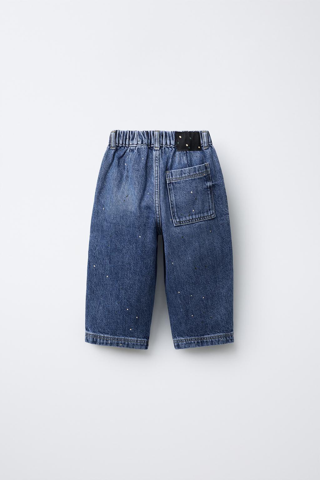 ДЖИНСЫ BALLOON В ГОРОШЕК