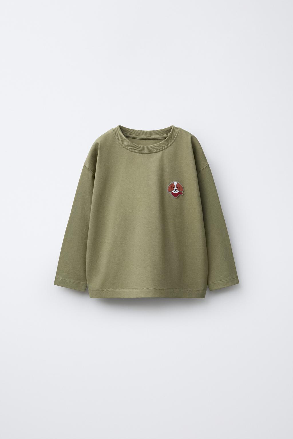 ФУТБОЛКА С ПРОРЕЗИНЕННЫМ АНИМАЛИСТИЧЕСКИМ ПРИНТОМ