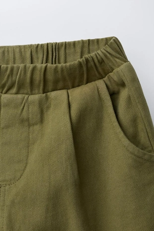 Брюки свободного кроя из твила с нашивками- Заказать в России