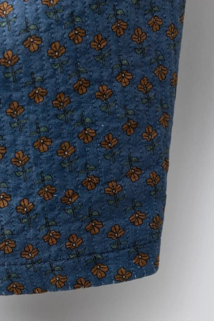 Брюки бэгги с цветочным принтом- Заказать в России