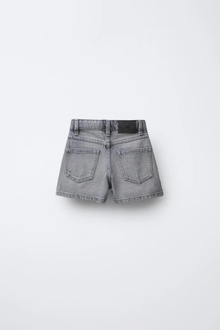 Джинсовая юбка-шорты с заклепками- Заказать в России