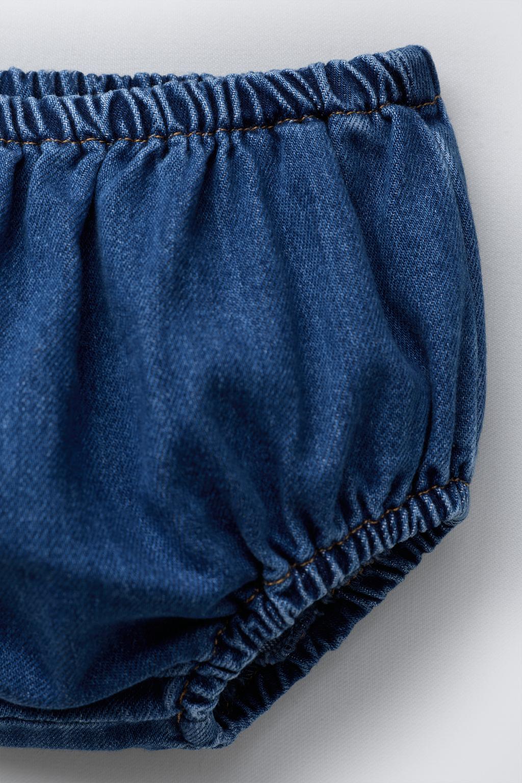 ДЖИНСОВЫЙ САРАФАН И ТРУСЫ