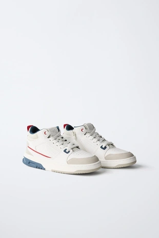 Высокие кроссовки со вставками- Заказать в России