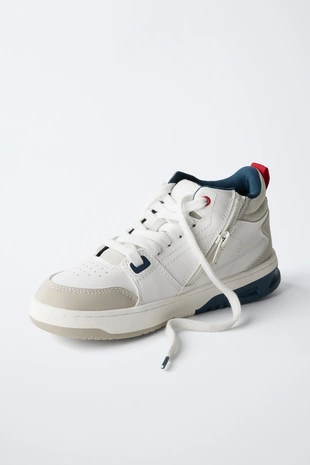 Высокие кроссовки со вставками- Заказать в России