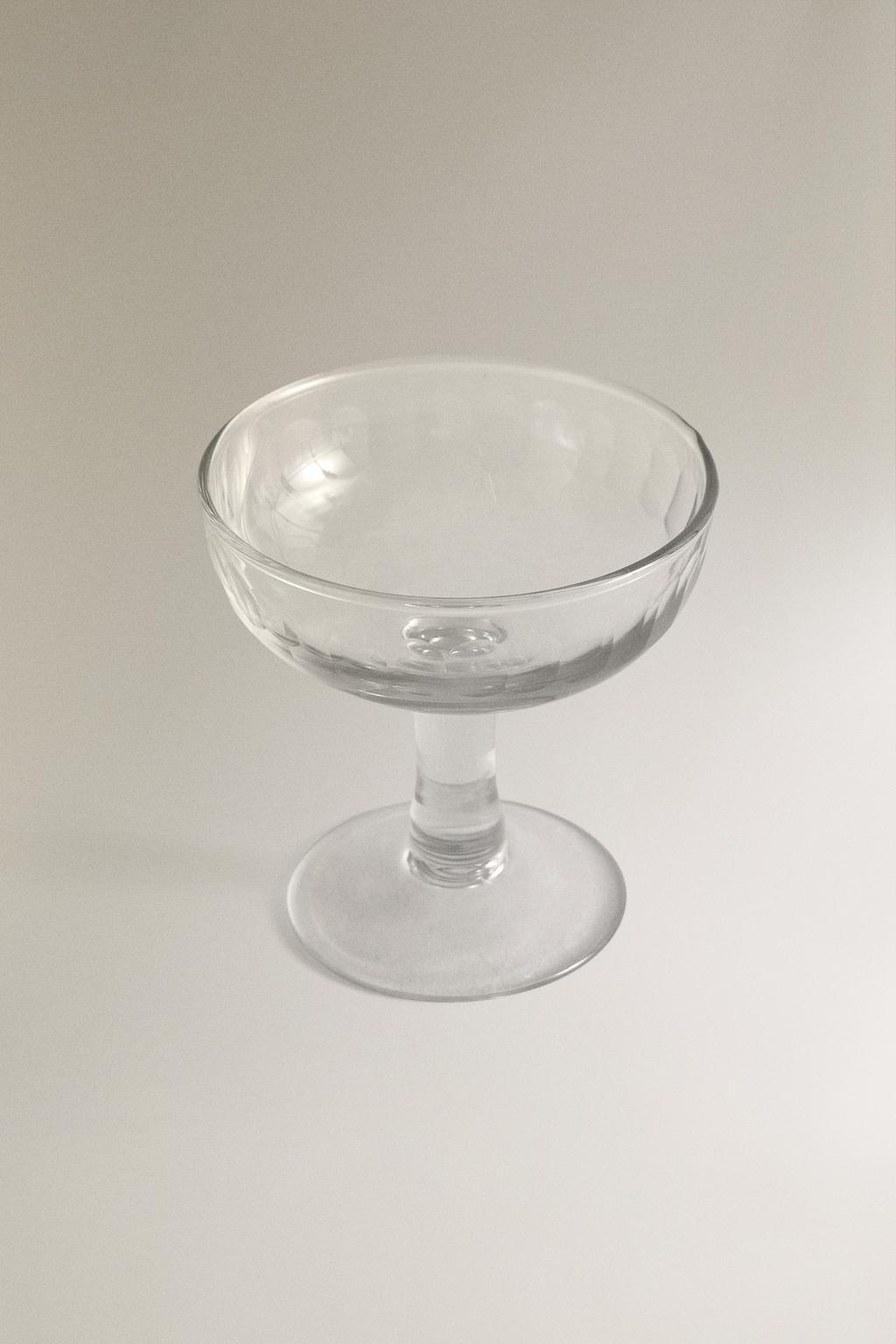 Фужер для шампанского из гранёного стекла