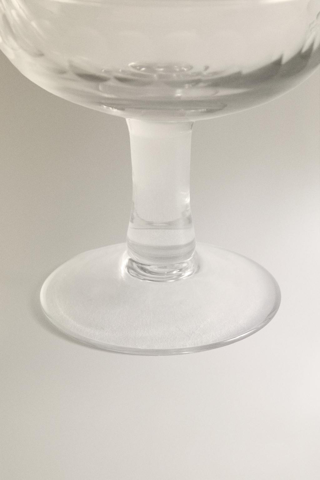 Фужер для шампанского из гранёного стекла