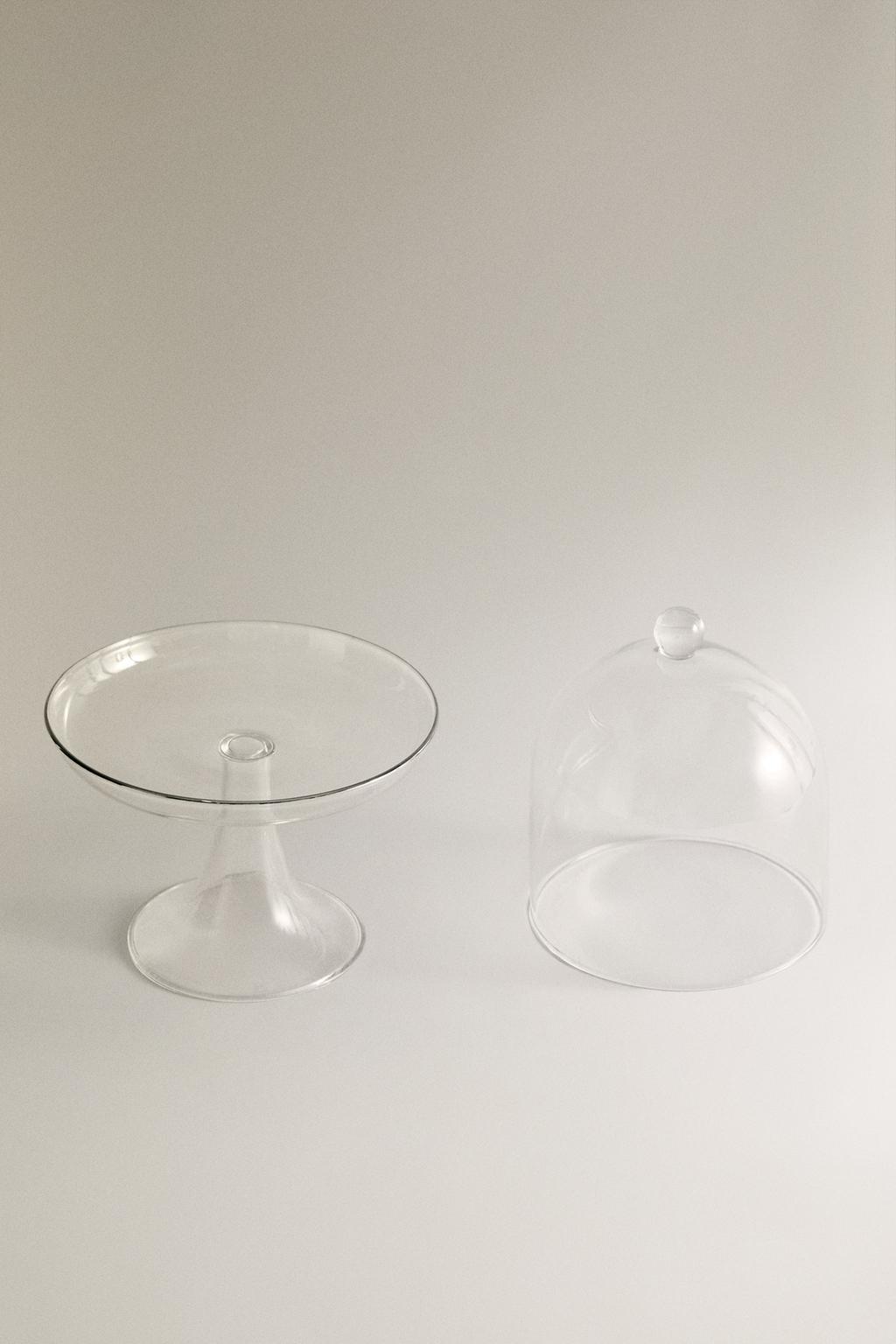 Мини подставка для торта из боросиликатного стекла