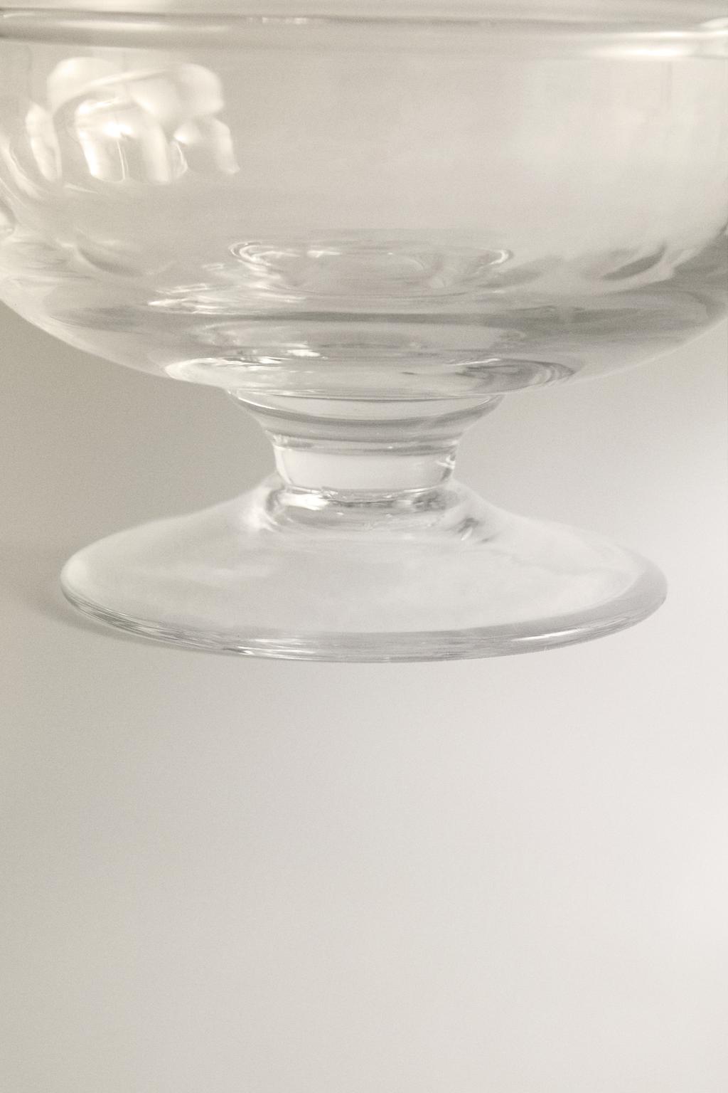 Стакан для мороженого из гранёного стекла