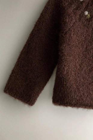 Кардиган для малышей из альпаки- Заказать в России