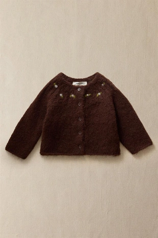 Кардиган для малышей из альпаки- Заказать в России